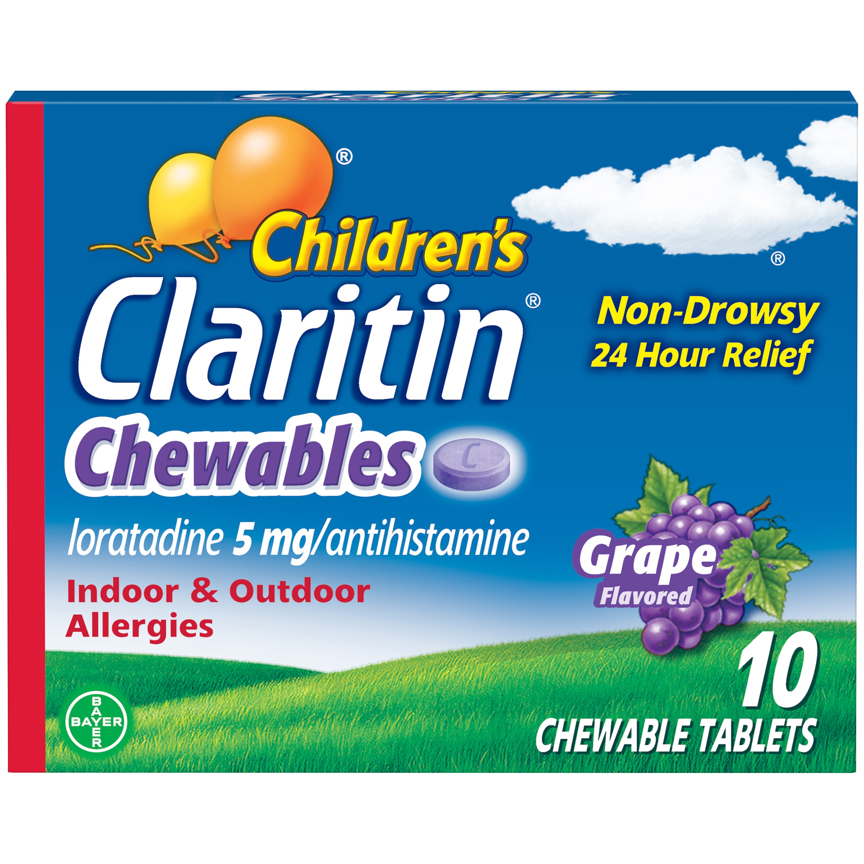 Claritin Children's 24 Hour Allergy Grape Flavored Chewables