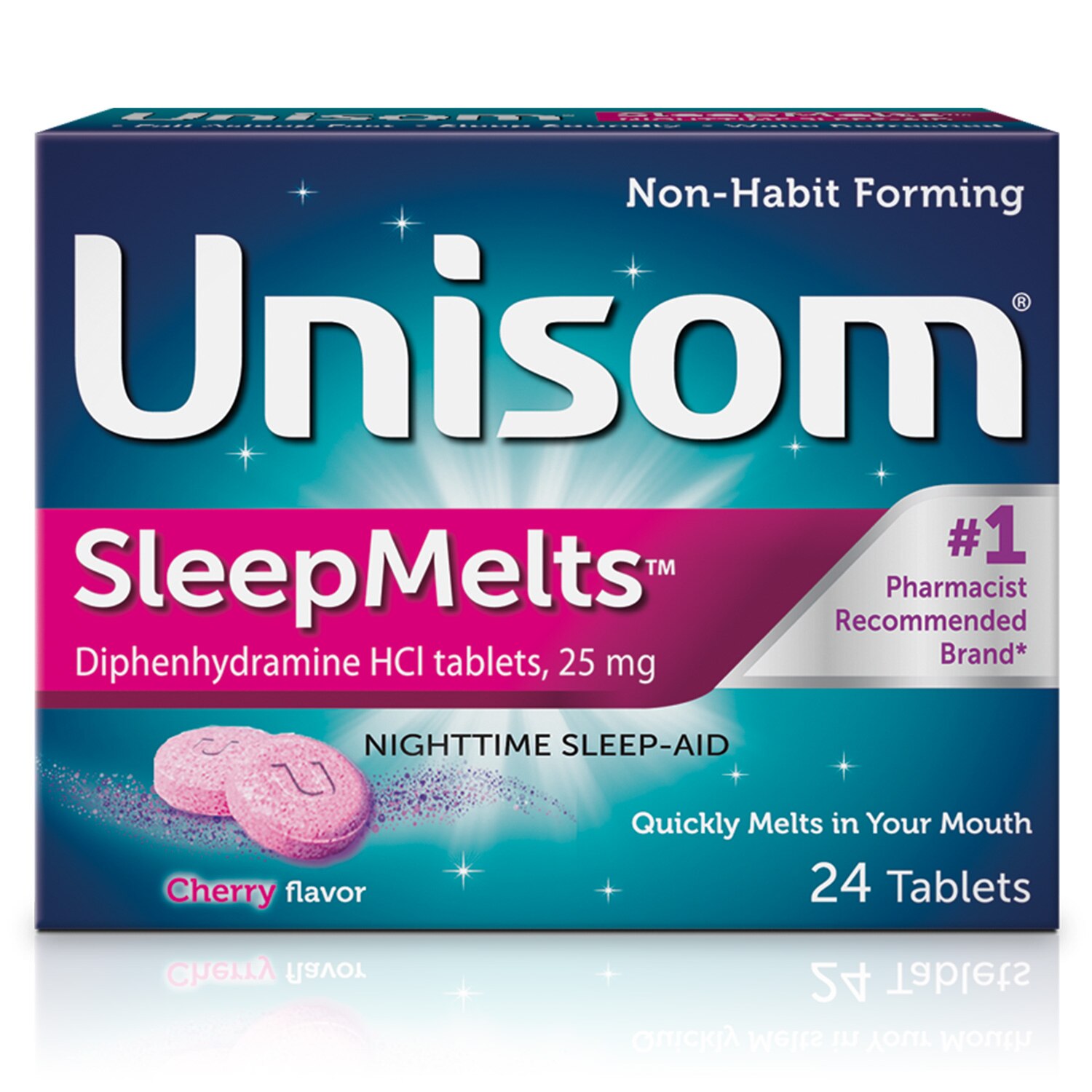 Unisom SleepMelts, Cherry, 24 CT