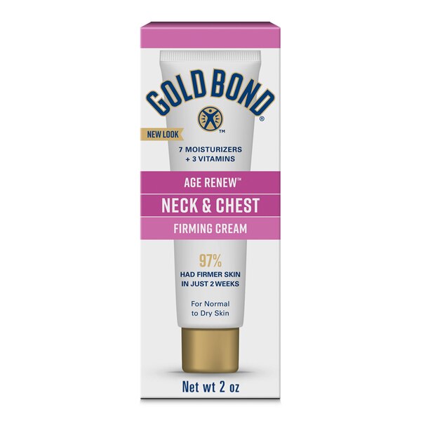 Gold Bond Ultimate Neck & Chest Firming Cream, Clinically Tested Skin Firming Cream, 2 OZ