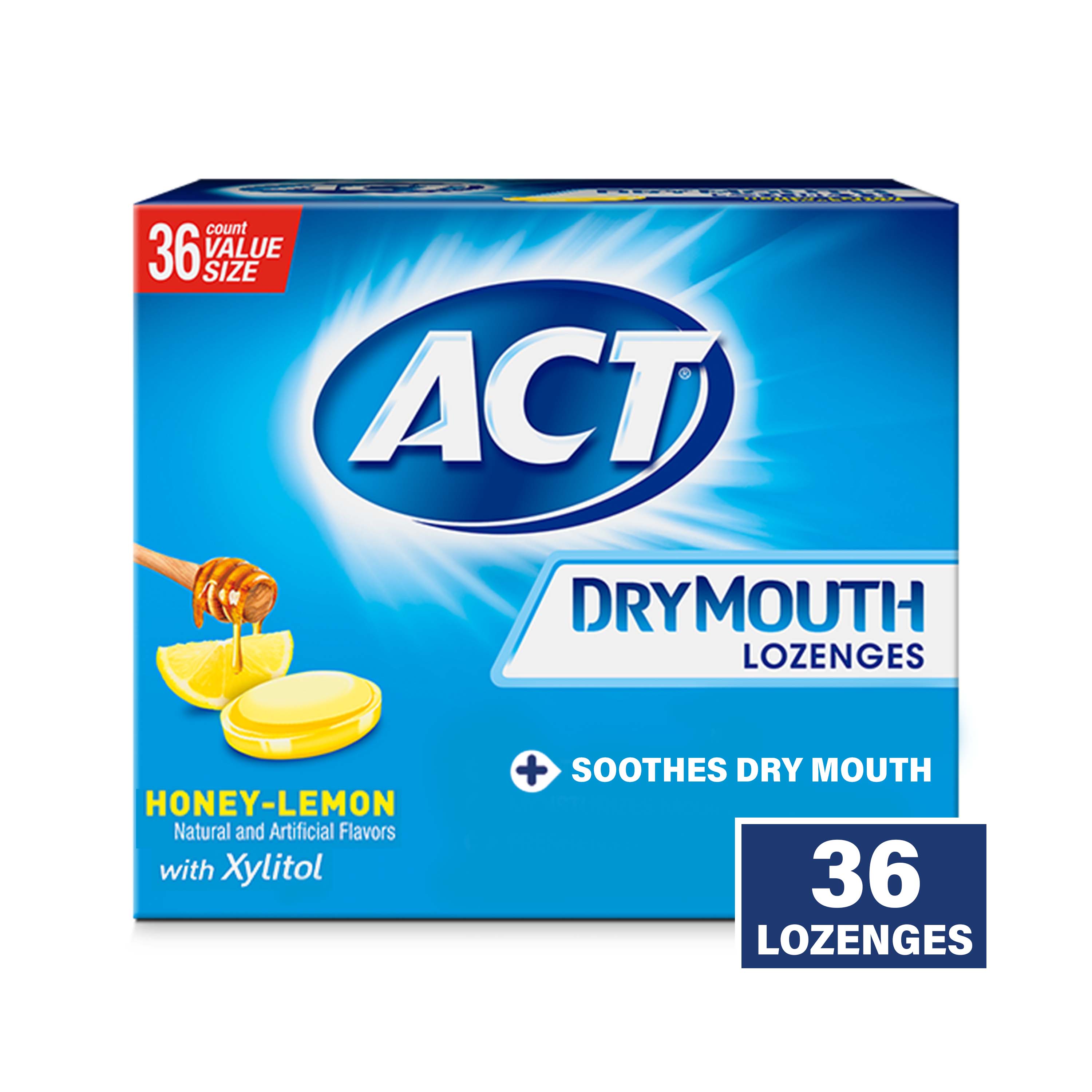 ACT Dry Mouth Lozenges With Xylitol, Sugar Free