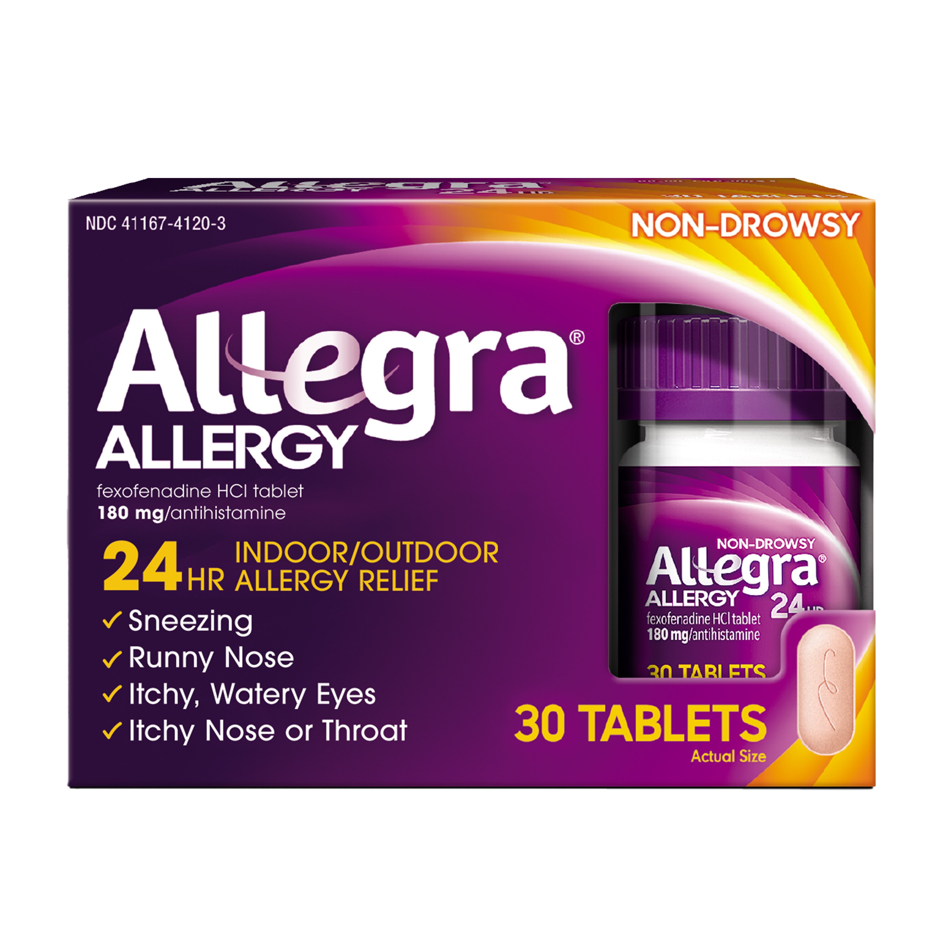 Allegra Allergy 24HR Non Drowsy Antihistamine Tablets