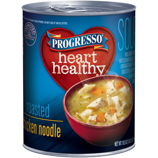 Clicking on the image opens a new modal with 1 larger images of Progresso Reduced Sodium Chicken Noodle Soup, Can, 18.5 oz. Some images may not have descriptive text. 1 out of 1.