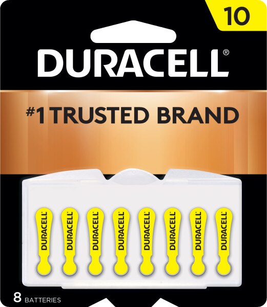 Duracell Hearing Aid Batteries Easytab, Size 10