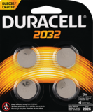 Duracell 2032 3V Lithium Coin Battery, 4/Pack, thumbnail image 1 of 7