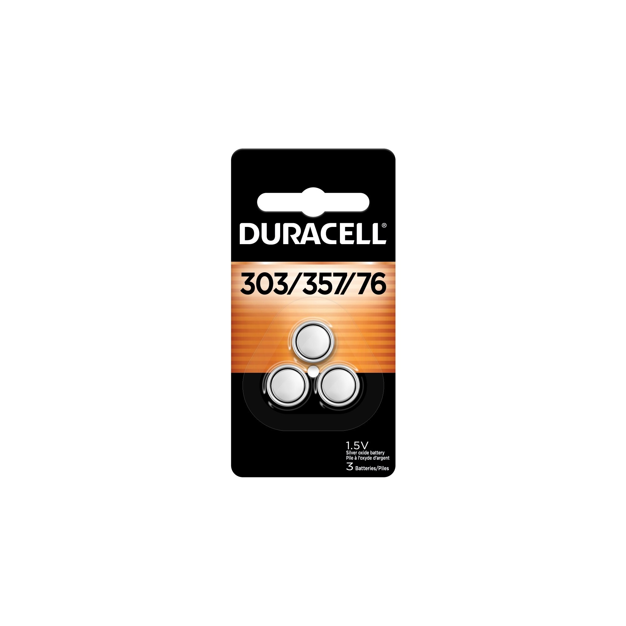 Duracell 303/357/76 Silver Oxide Batteries