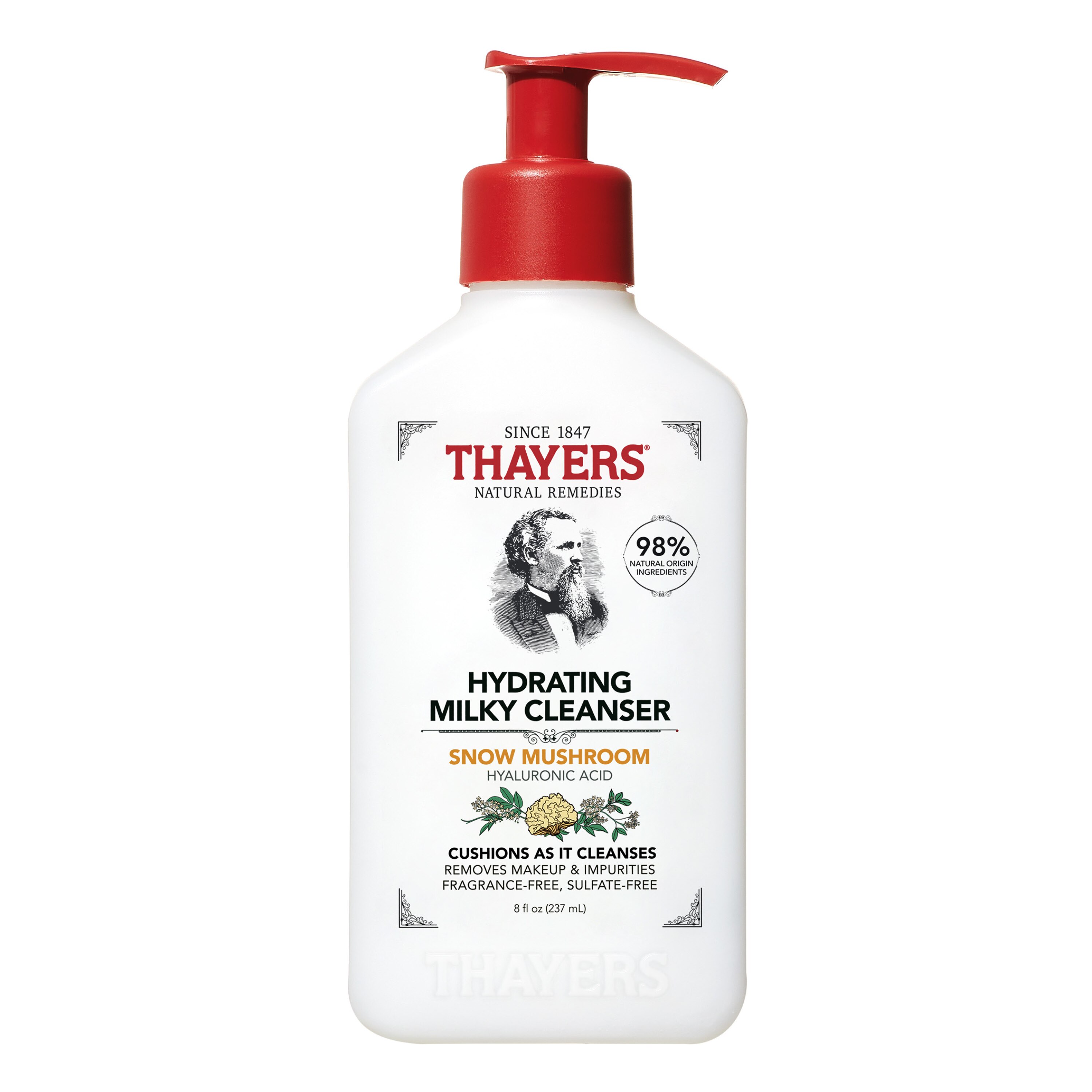 Thayers Hydrating Milky Face Wash, 8 OZ