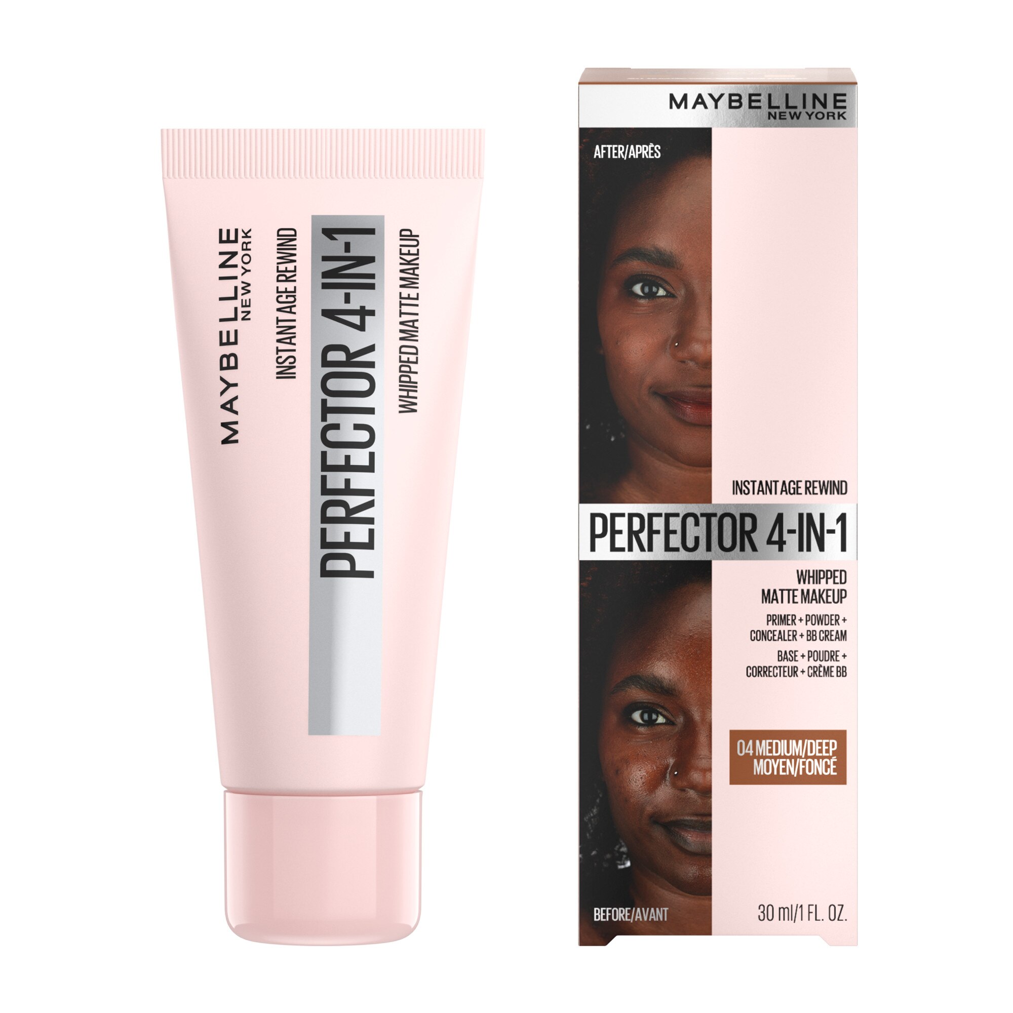 Maybelline Instant Age Rewind Instant Perfector 4-In-1 Matte Makeup, Medium/Deep, 1 fl OZ