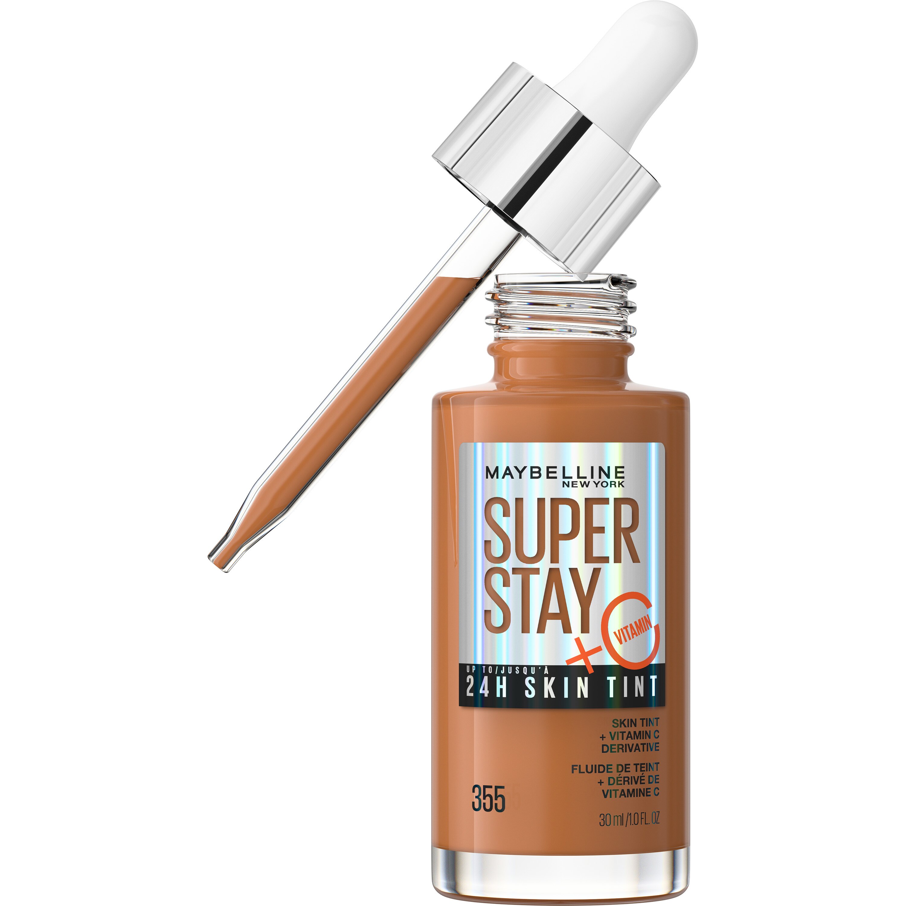 Maybelline New York Super Stay Up to 24HR Skin Tint with Vitamin C, 1 OZ