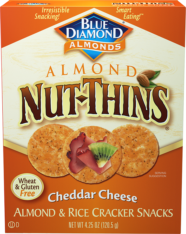 Blue Diamond Almond Nut Thins, Cheddar Cheese, 4.25 oz