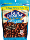 Blue Diamond Low Sodium Lightly Salted Amonds, Sea Salt, 16 oz, thumbnail image 1 of 1