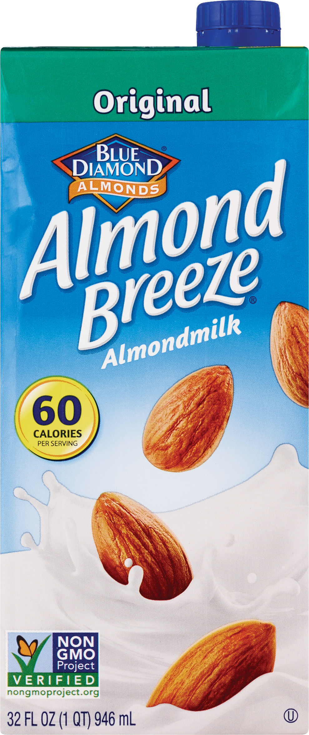 Blue Diamond Almond Breeze Almond Milk, 32 OZ