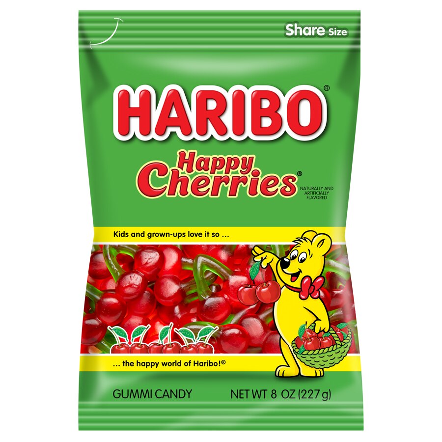 Haribo Happy Cherries Gummi Candy, 8 oz