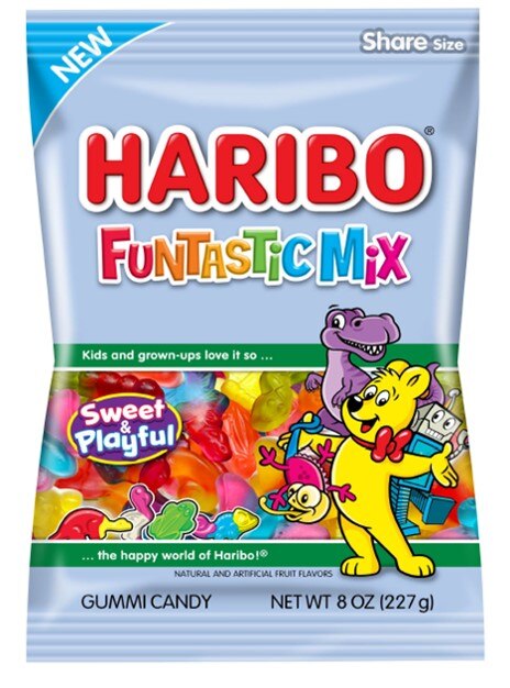 Haribo Funtastic Mix Gummi Candy, 8 oz