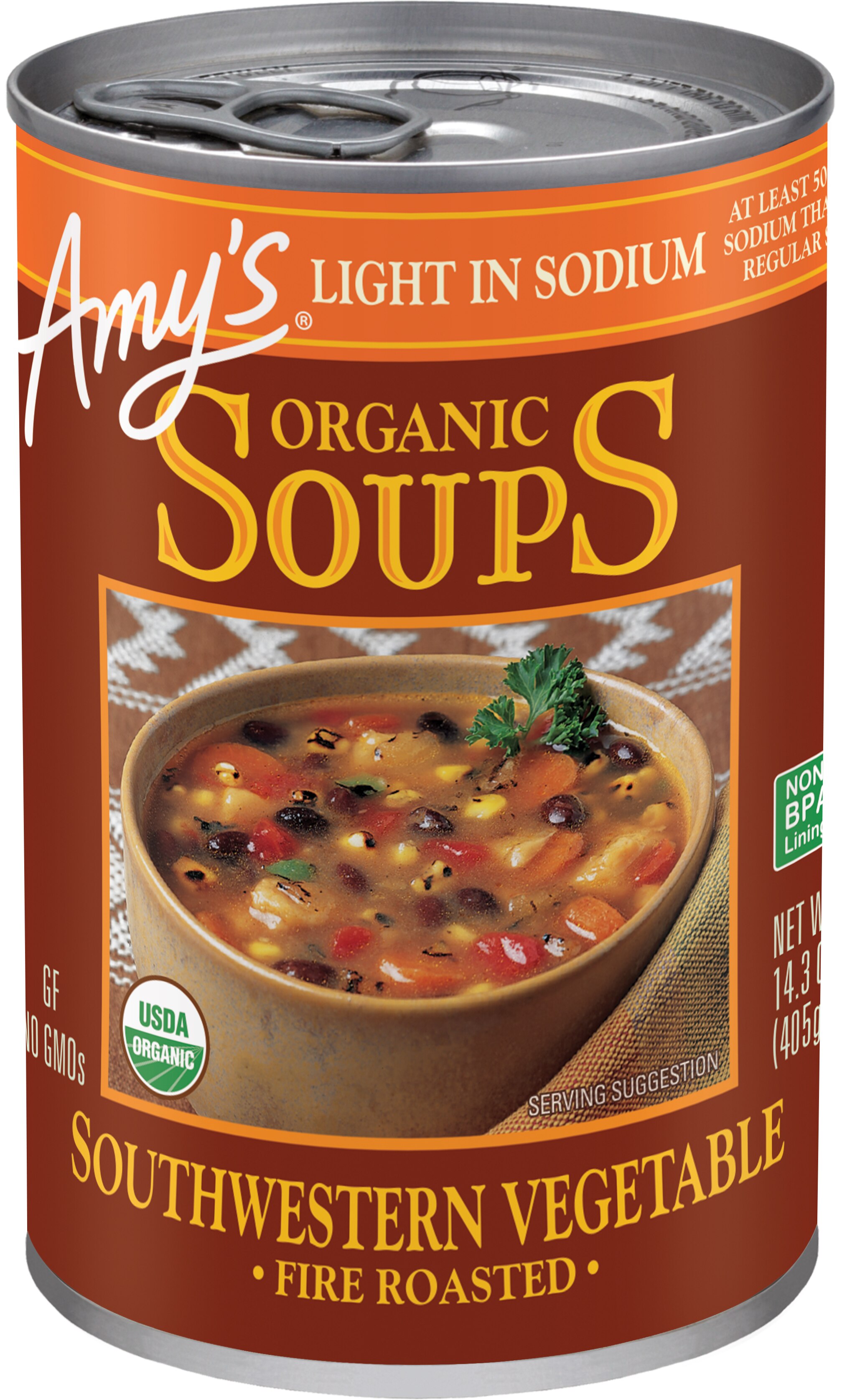 Amy's Kitchen Organic Fire Roasted Southwestern Vegetable Soup, 14.3 oz