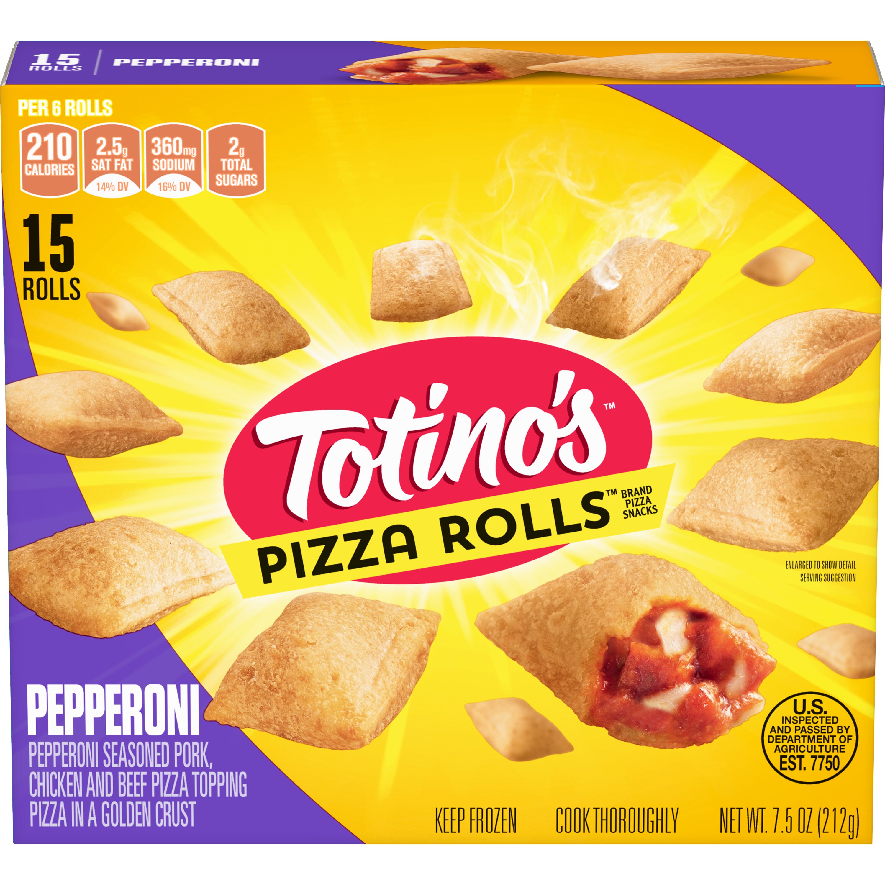 Totino's Pepperoni Pizza Rolls, 7.5 OZ