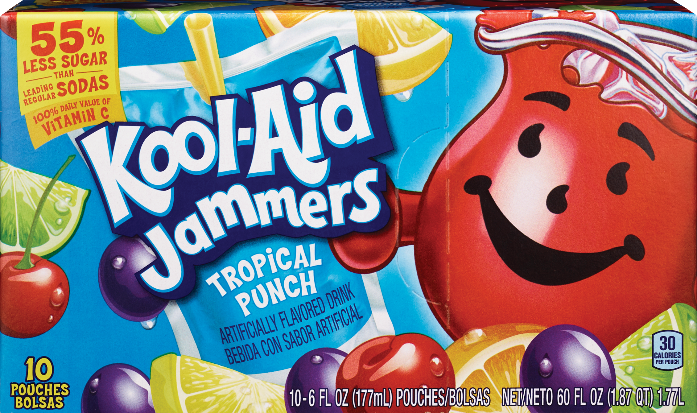 Kool-Aid Jammers Tropical Punch Drink 10-Pack