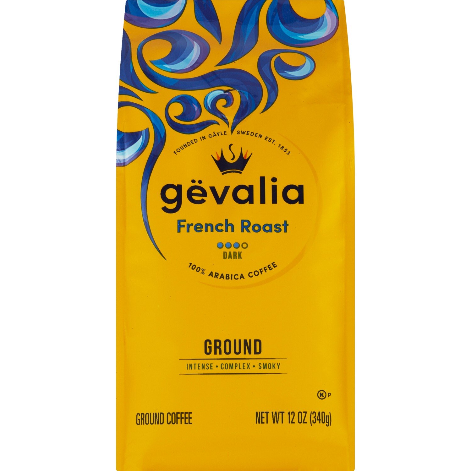 Gevalia Kaffe Ground Coffee French Roast, 12 oz