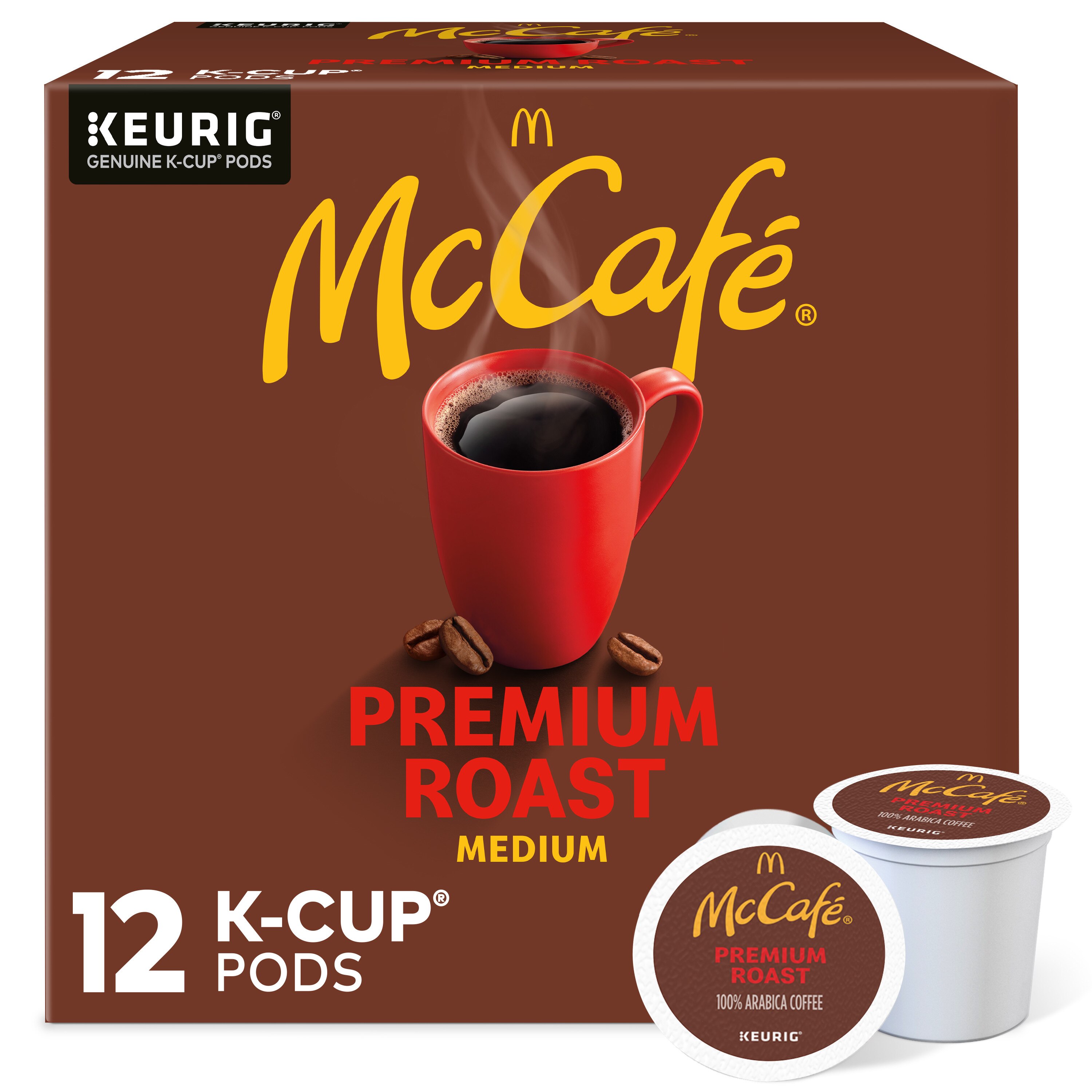 McCafe Premium Roast 100% Arabica Medium Roast Coffee K-Cup Pods, 12 ct