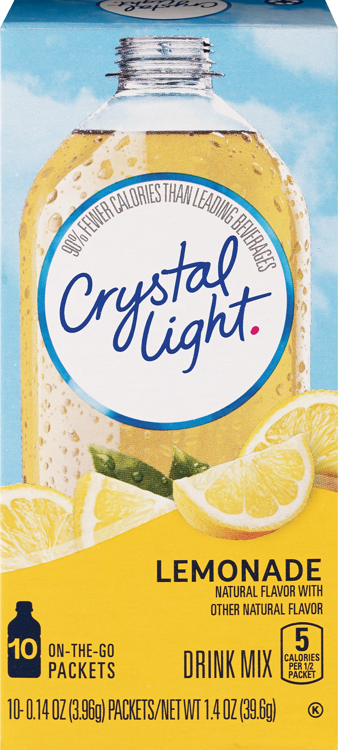 Crystal Light Drink Mix, Lemonade 1.4 OZ 10 CT