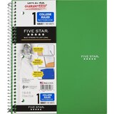 Mead Five Star - 1 Subject Notebook, College Ruled, 100 Sheets, thumbnail image 1 of 3