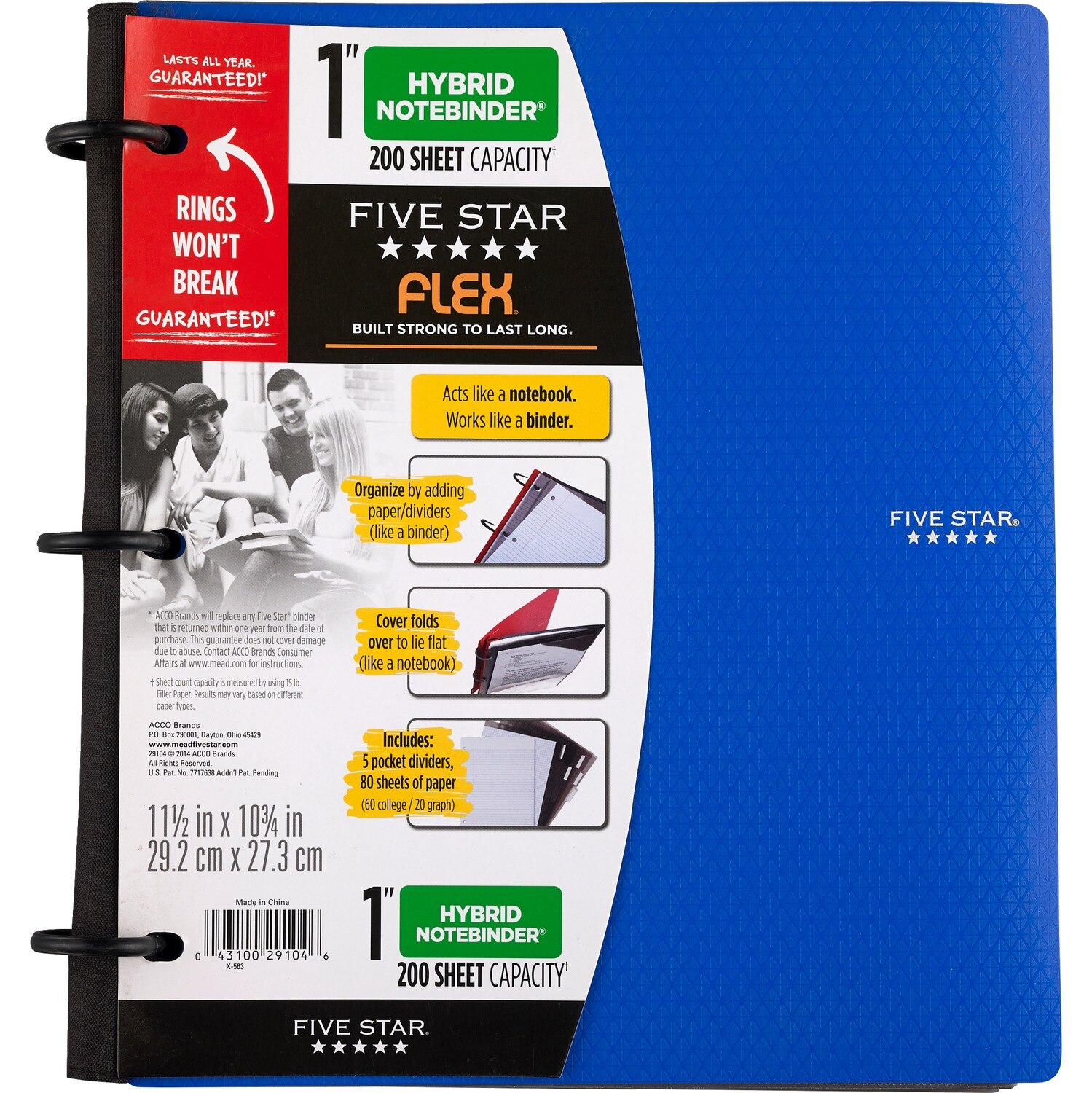 Mead Large Hybrid NoteBinder