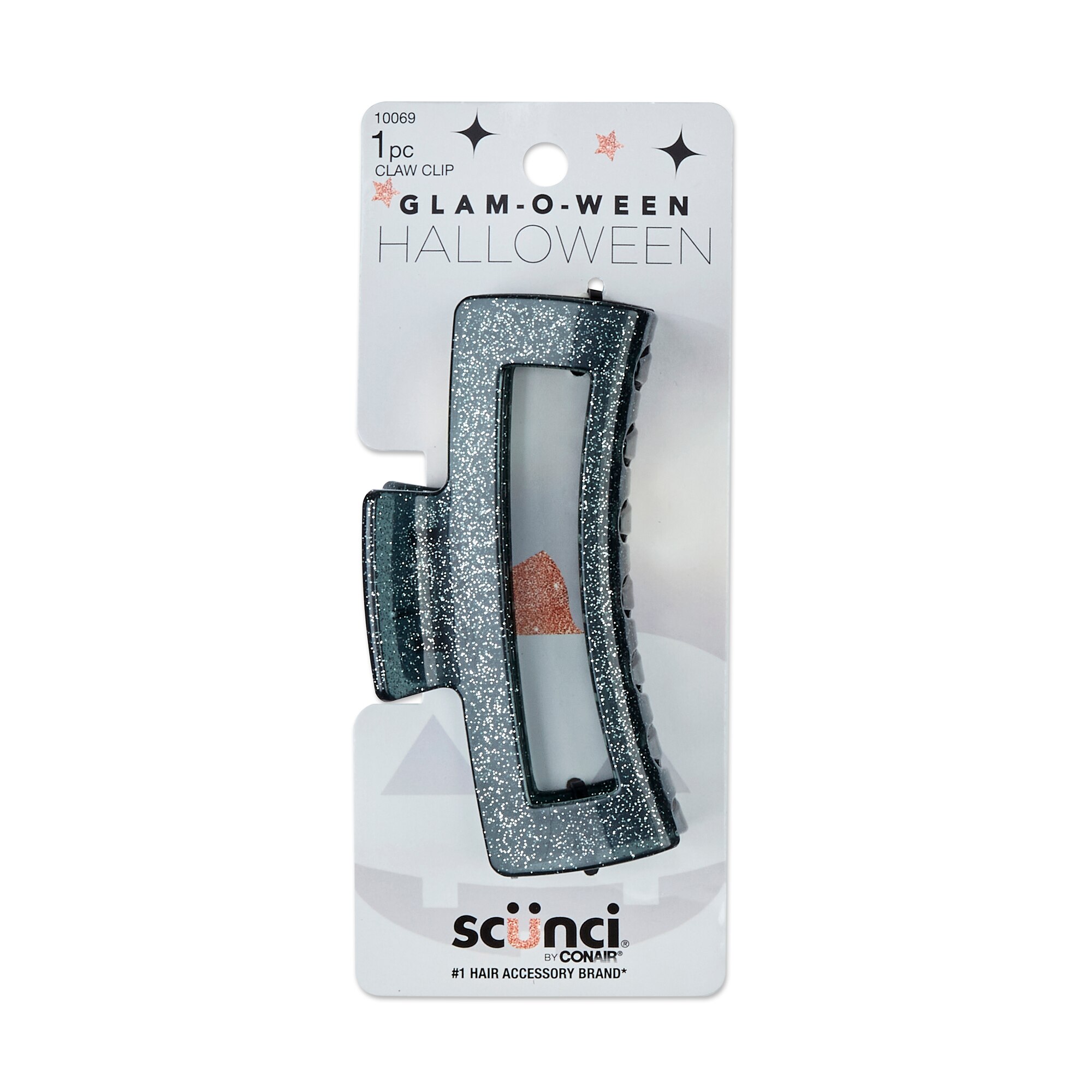 Scunci Halloween Glitter Claw Clip, 1 CT