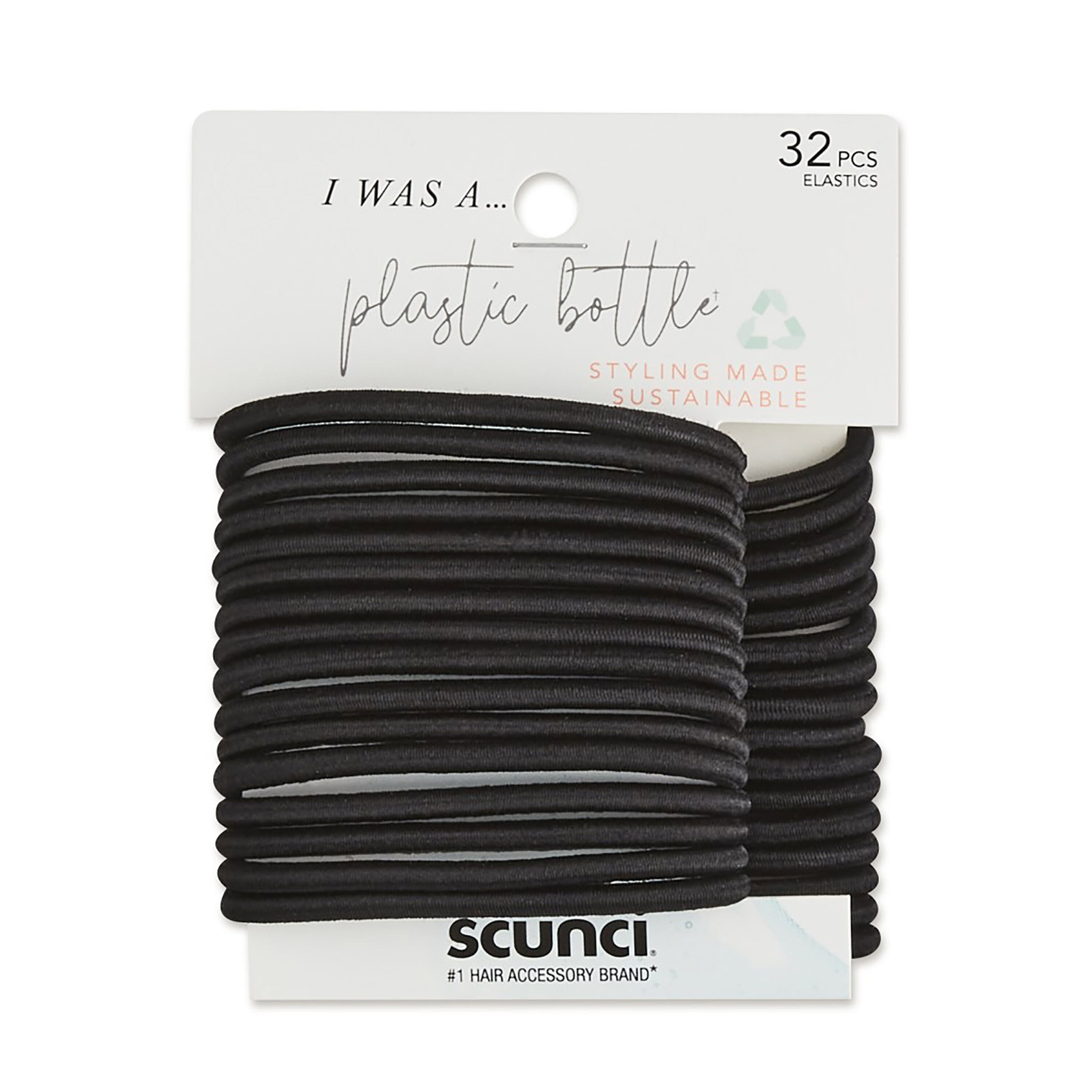 Scunci Consciously Minded Elastics, Black