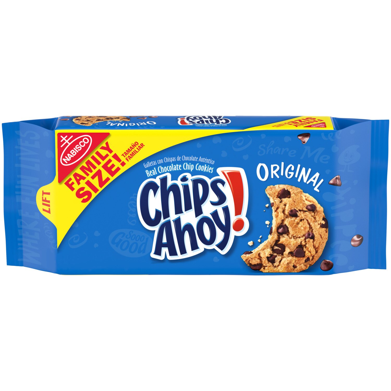 Chips Ahoy! Original Chocolate Chip Cookies, Family Size, 18.2 oz