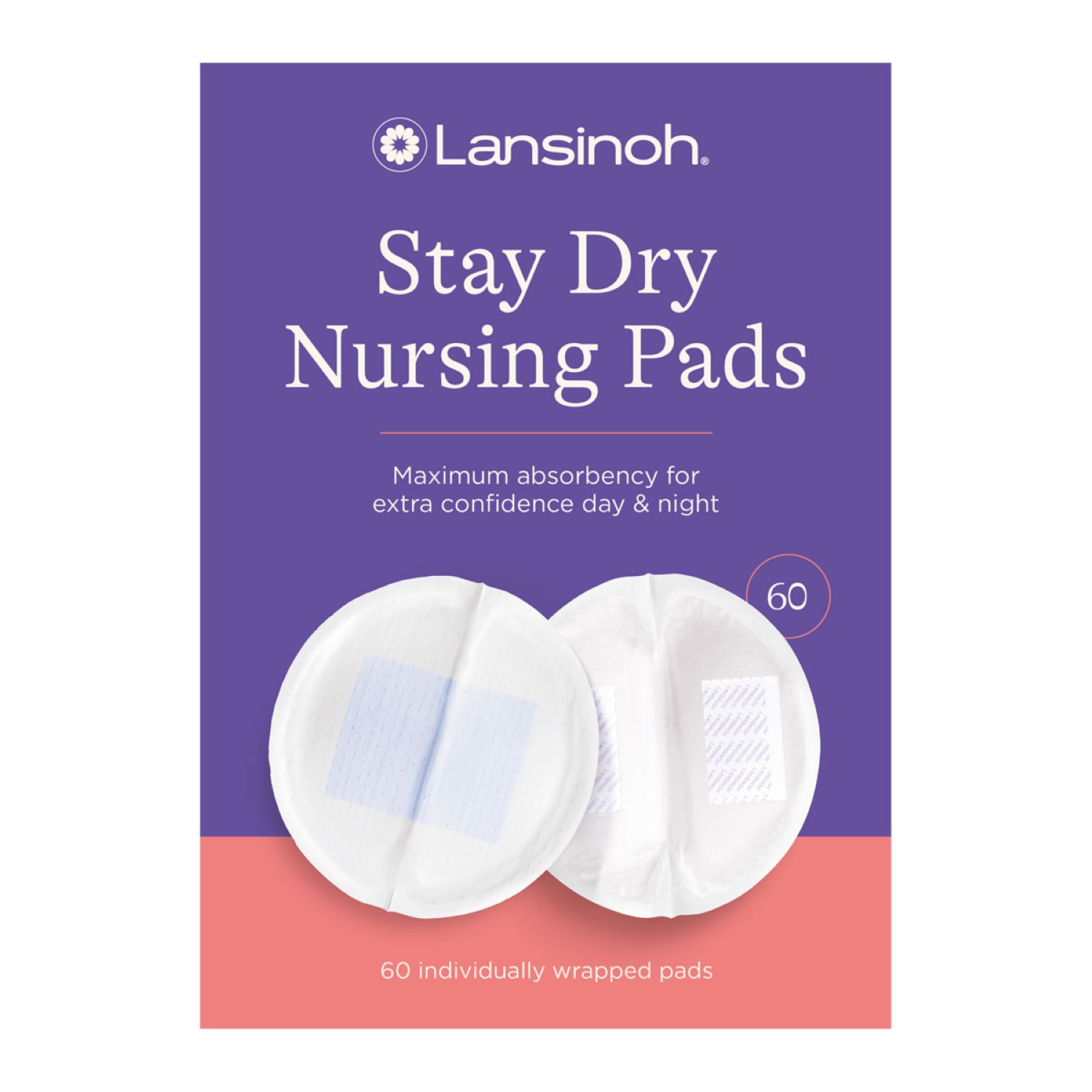 Lansinoh Disposable Nursing Pads - Stay Dry, 60CT