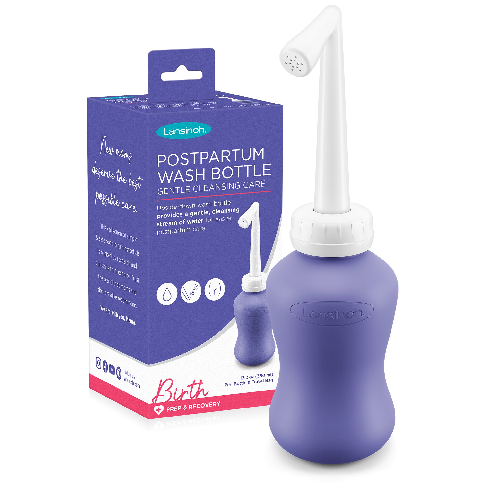 Lansinoh Postpartum Peri Bottle, 12.2 OZ