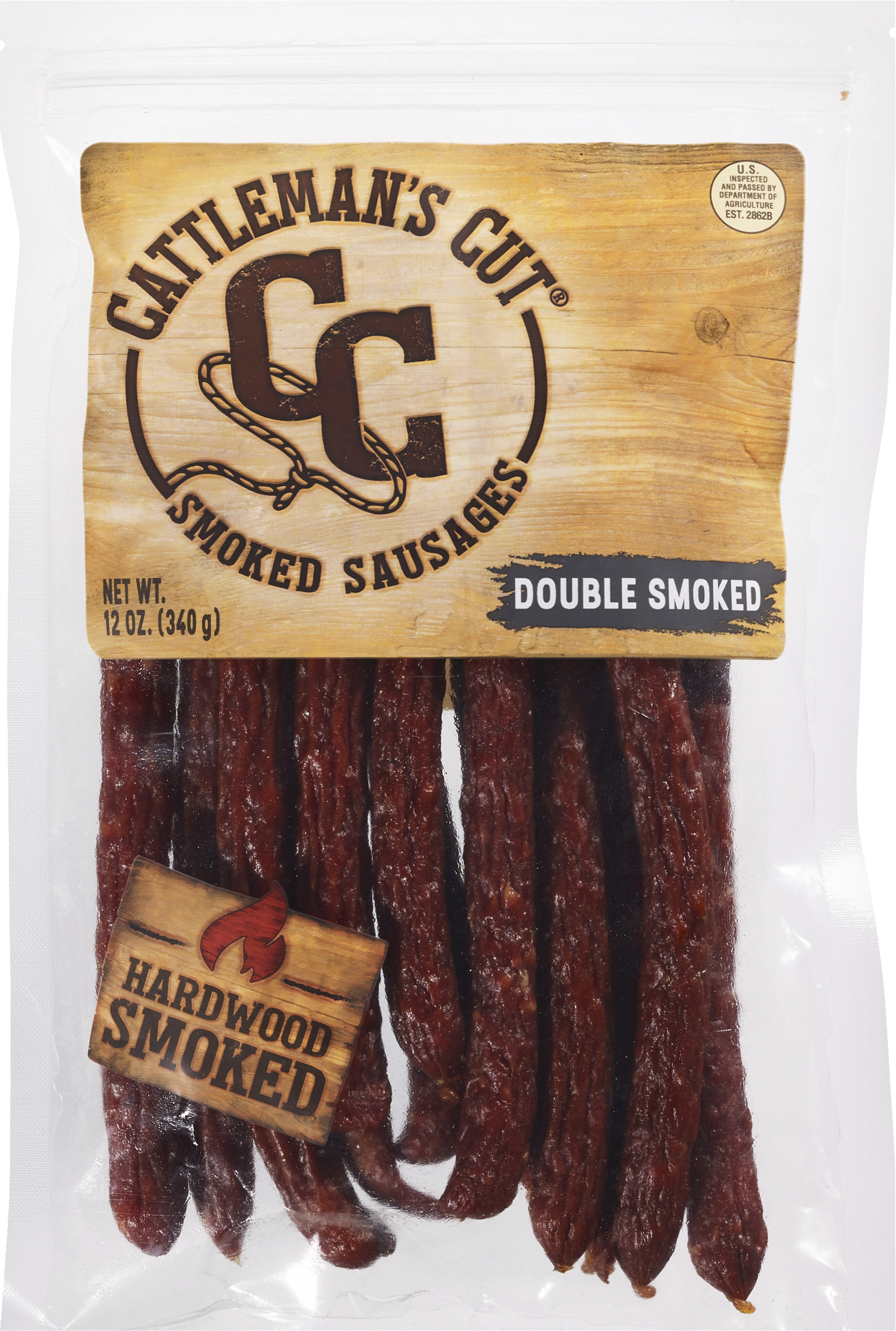 Cattleman's Cut Double Smoked Sausages, 12 oz