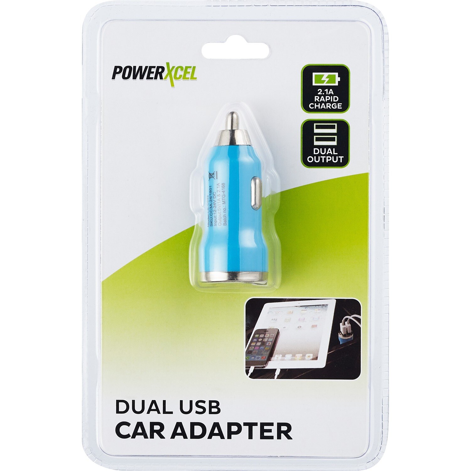 PowerXcel USB Car Charger 2.1