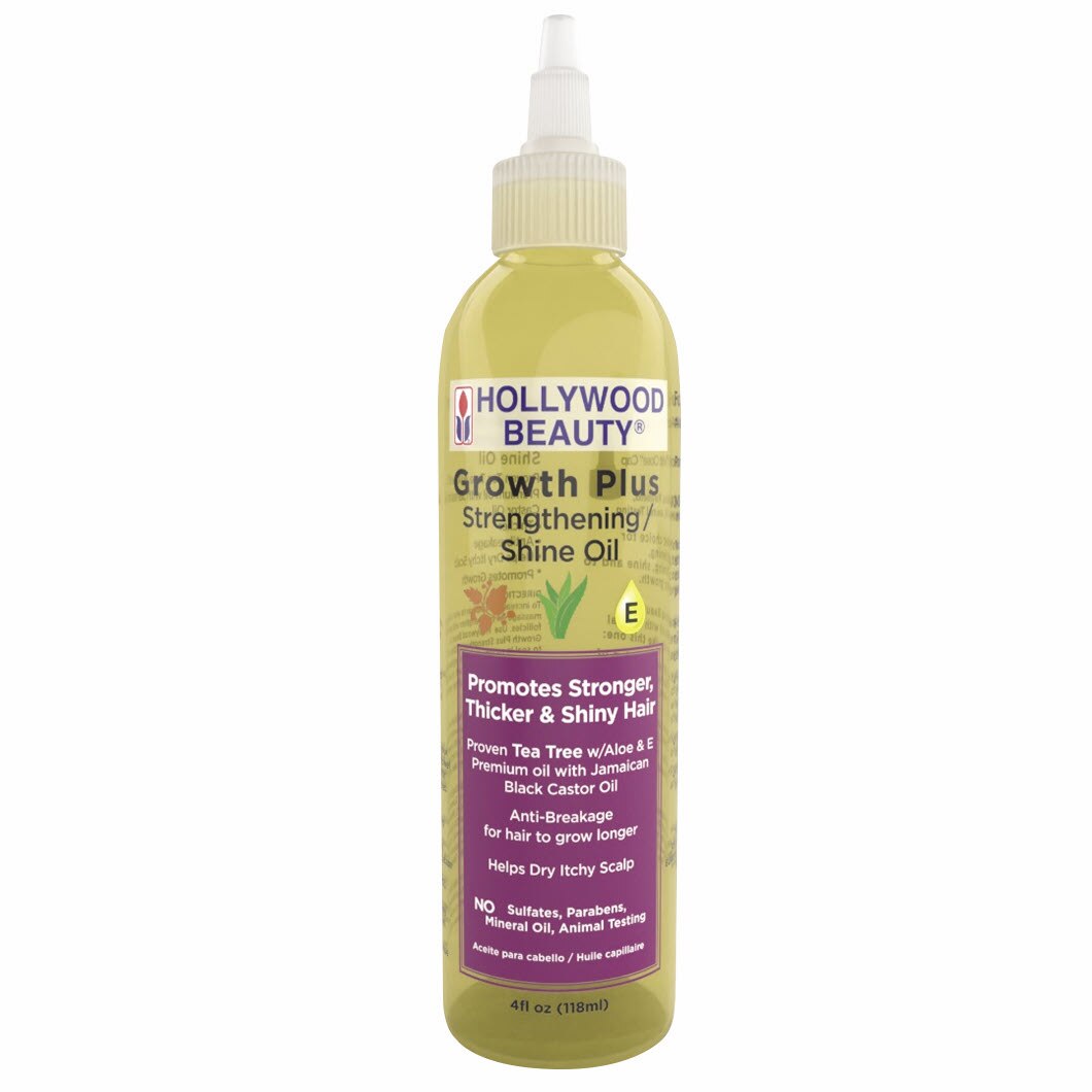 Hollywood Growth Plus Strengthening Shine Oil, 4 OZ