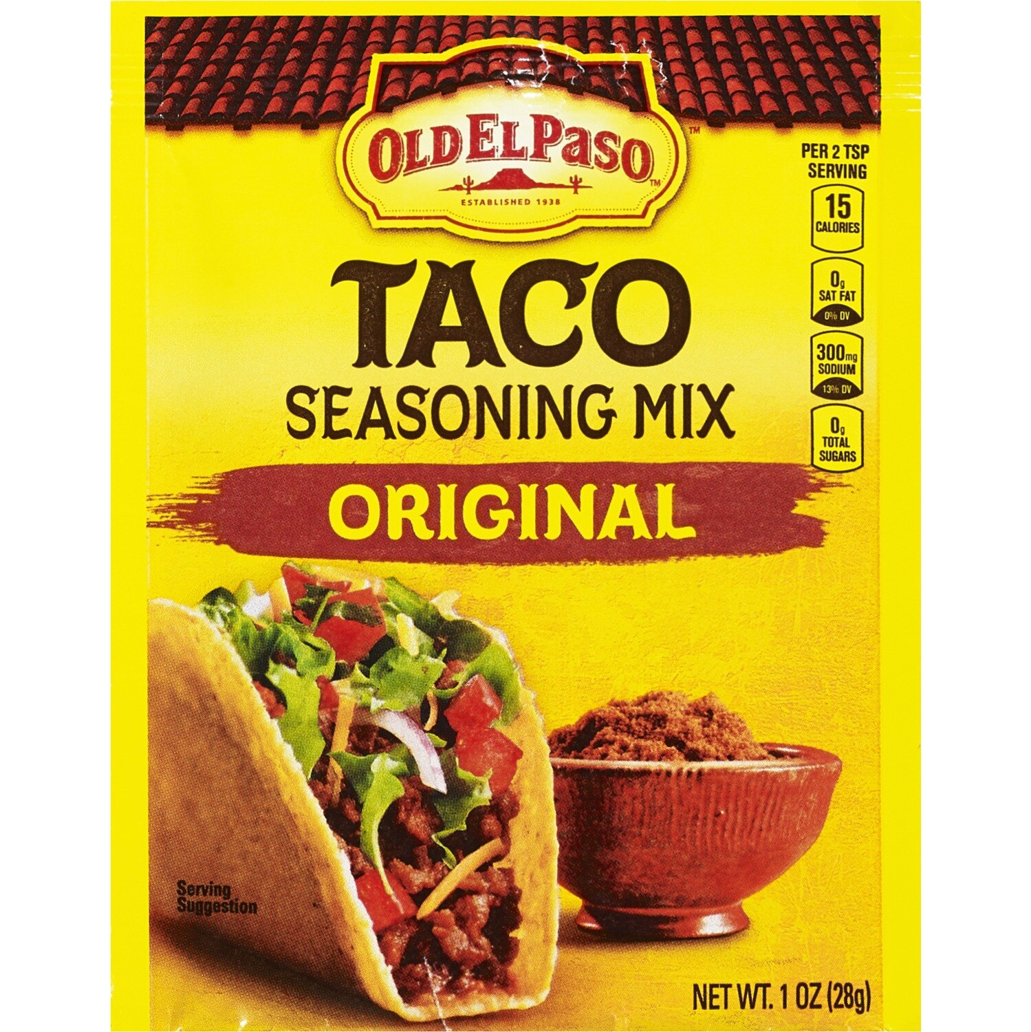Old El Paso Taco Seasoning Mix Original, 1 OZ