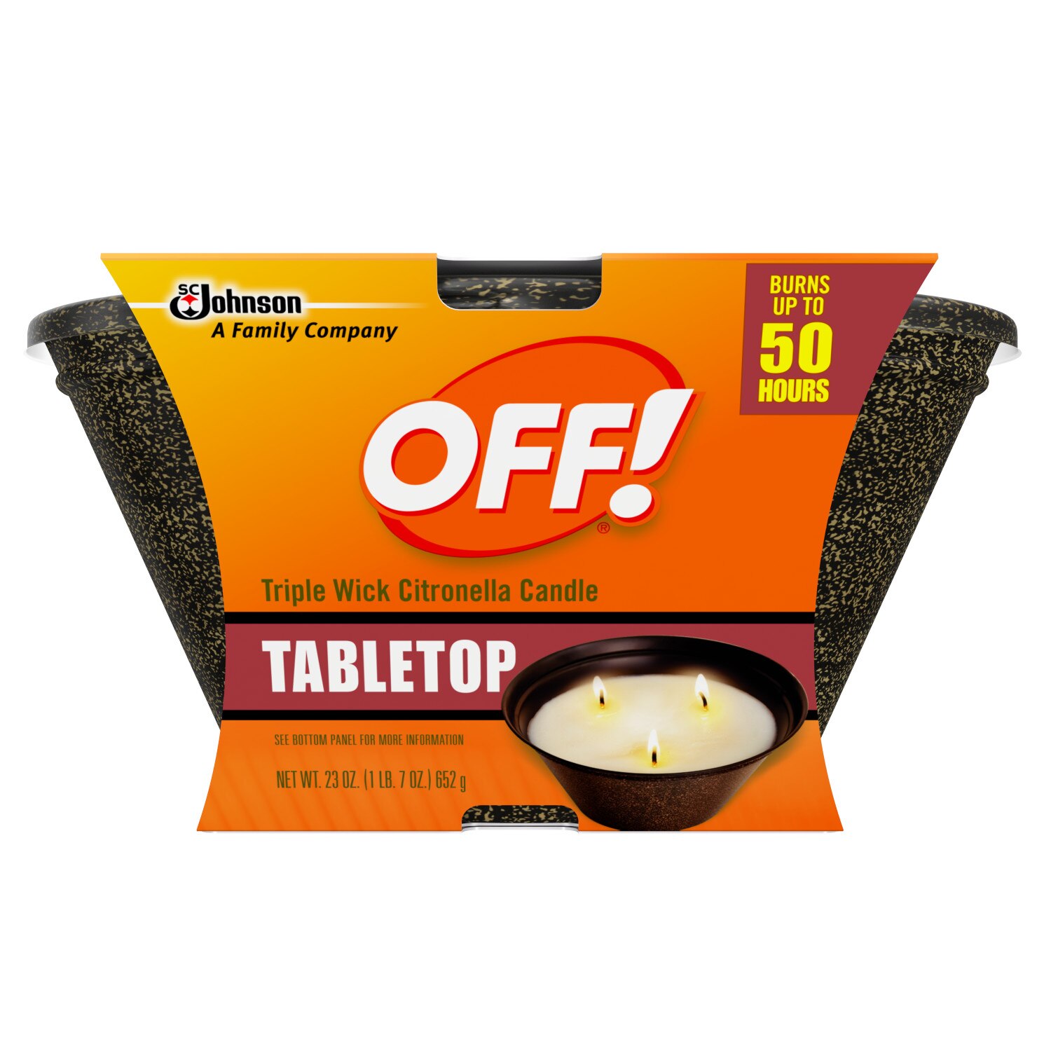 S.C Johnson, OFF! Tabletop Wriple Wick Citronella Candle