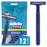 Gillette Sensor2 2-Blade Fixed Disposable Razors, 12 CT, thumbnail image 1 of 5