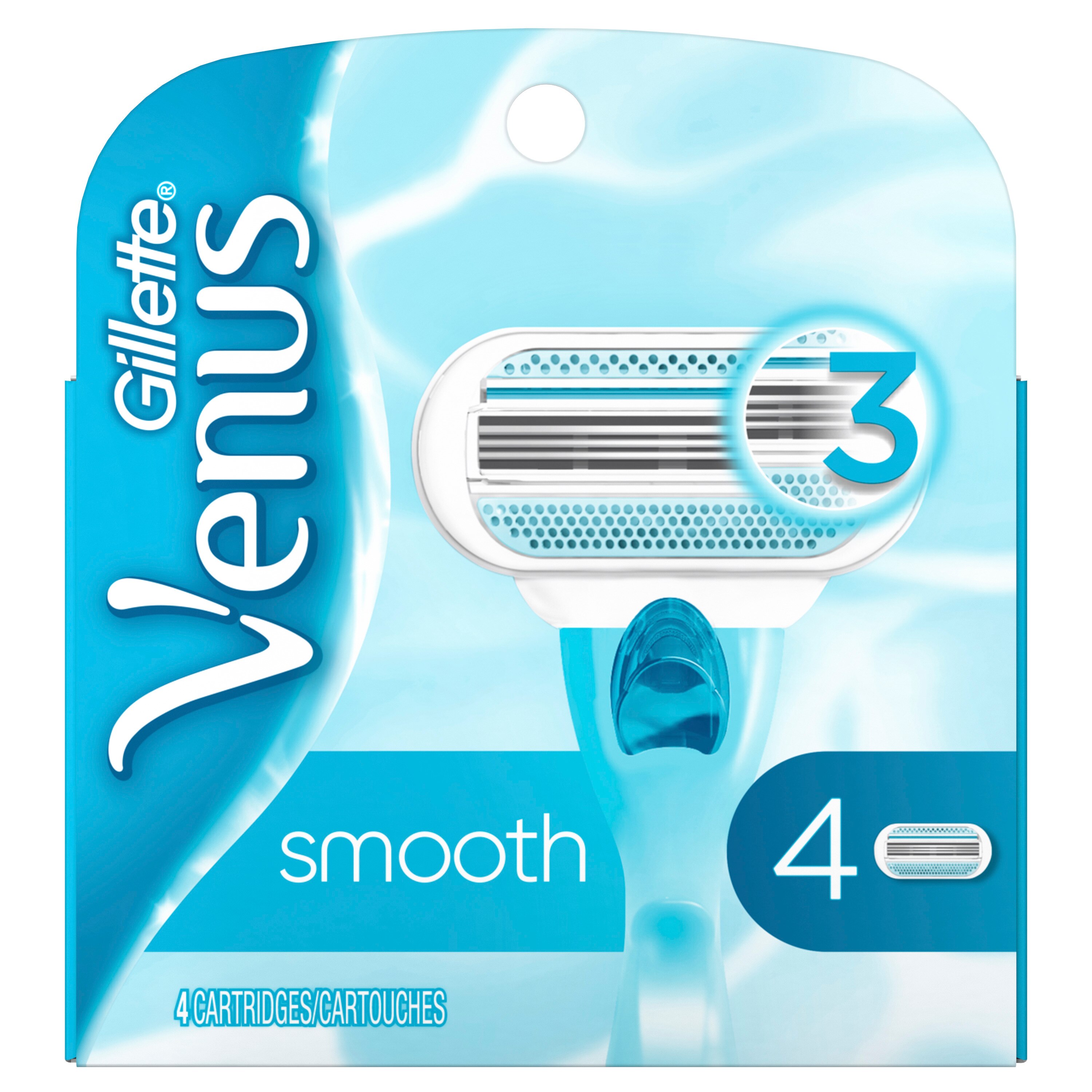 Gillette Venus Smooth 3-Blade Razor Blade Refills