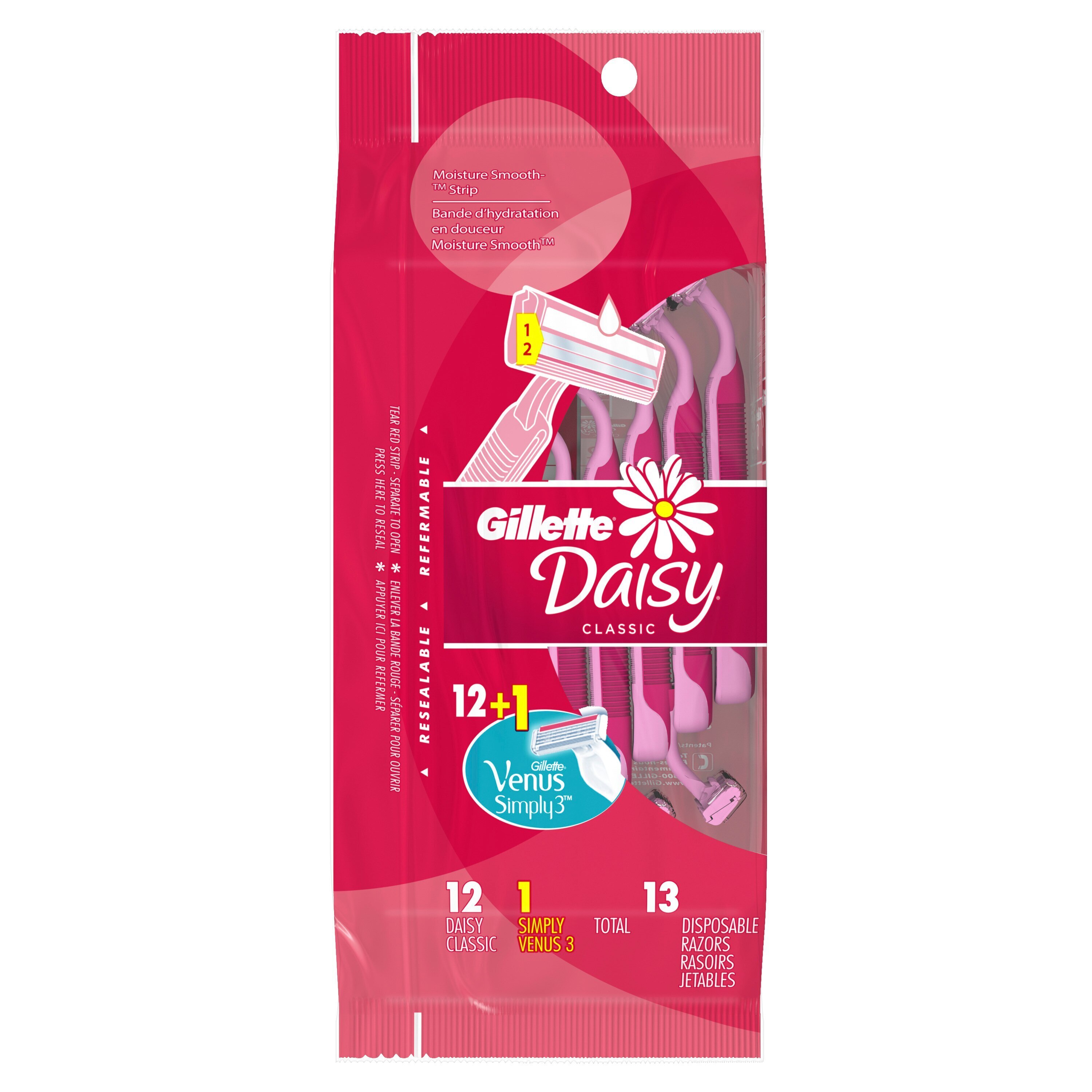 Gillette Daisy Classic Women's Disposable Razors