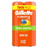 Gillette Fusion5 Ultra Sensitive Hydra Gel Shave Gel, thumbnail image 1 of 11