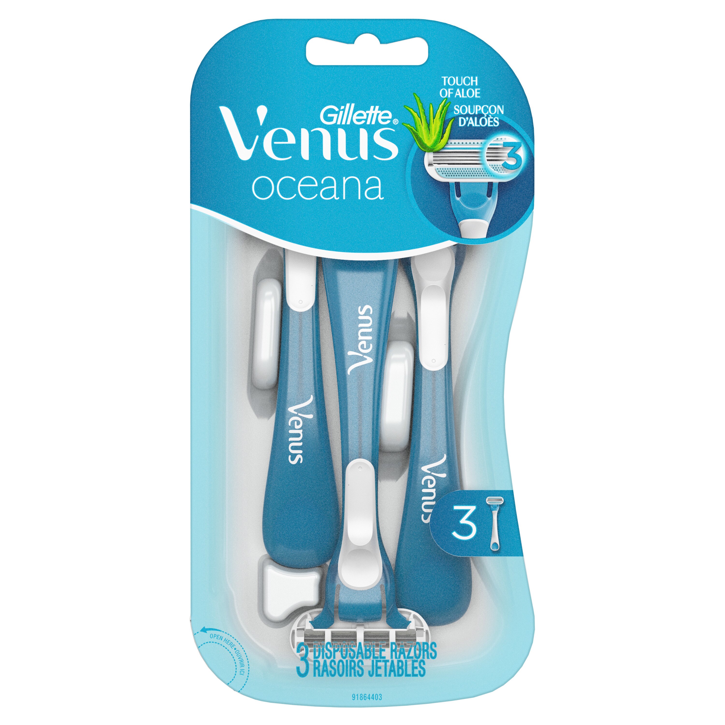 Gillette Venus Oceana 3-Blade Disposable Razors