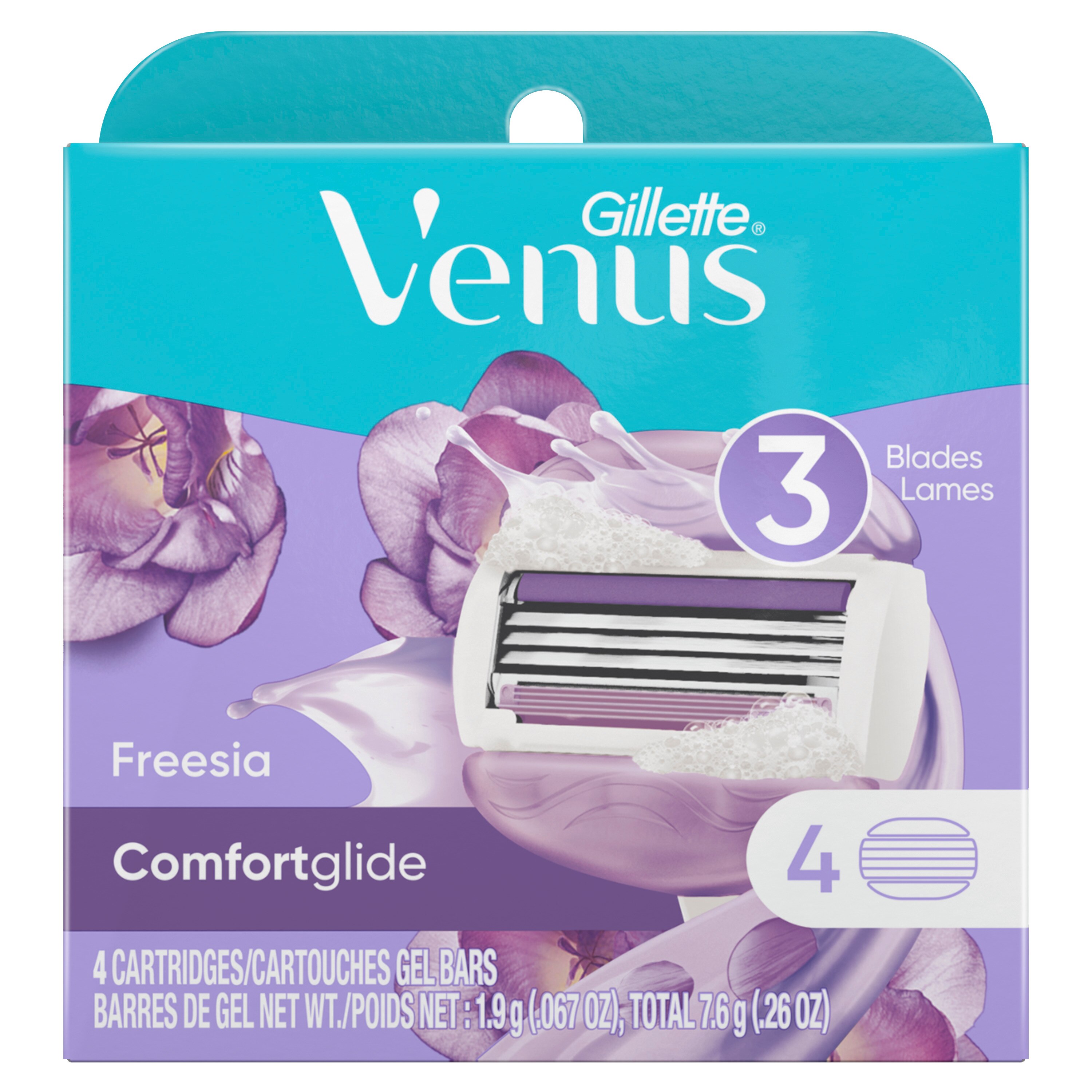 Gillette Venus ComfortGlide Freesia Women's Razor Blade Refills