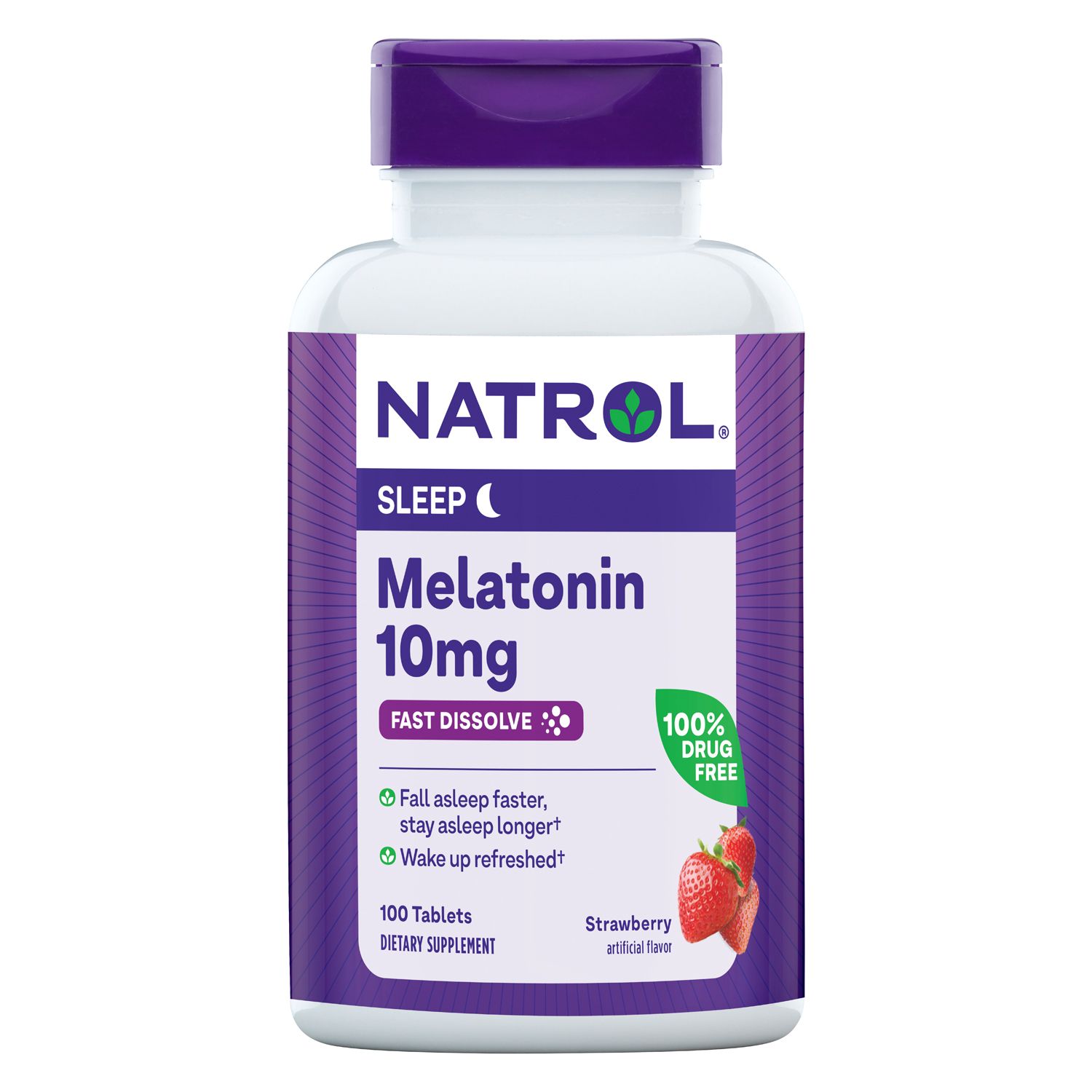 Natrol Melatonin Strawberry Tablets, 100 CT