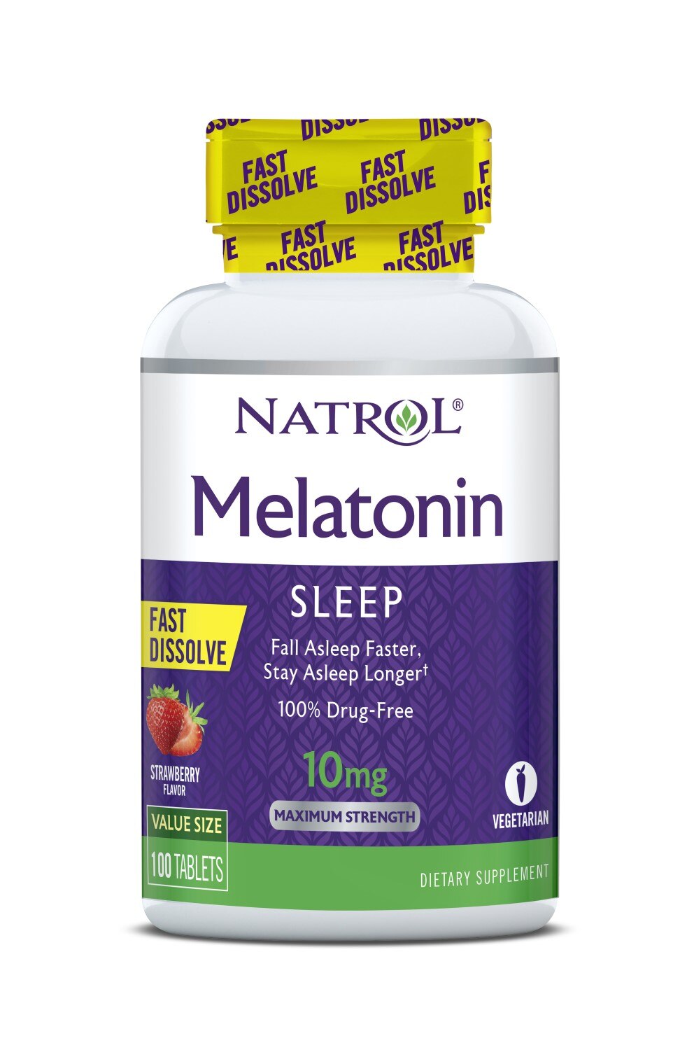 Natrol Melatonin Strawberry Tablets, 100 CT