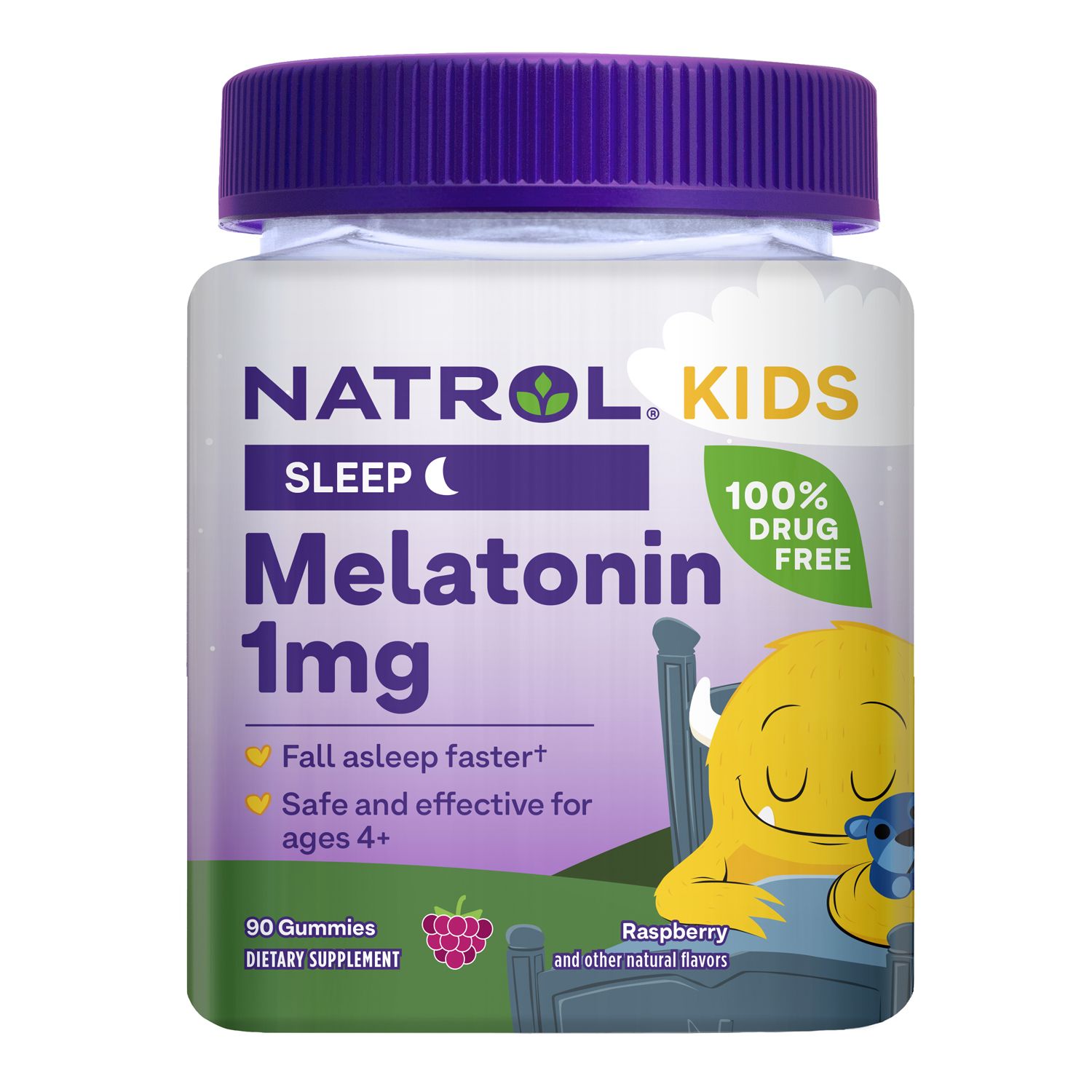 Natrol Kids Melatonin Gummy Sleep Aid Supplement for Children Ages 4 and up Gummies