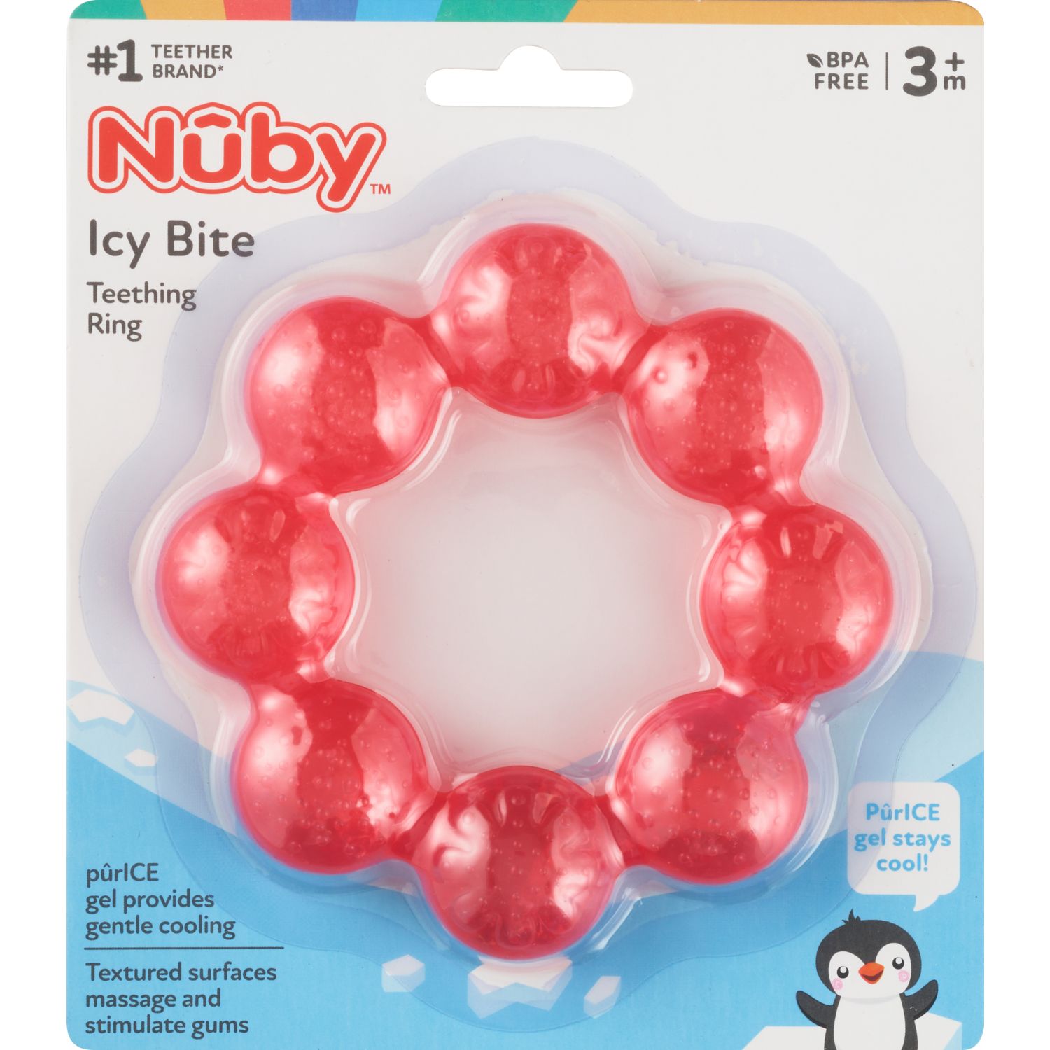 Nuby IcyBite Teether 3+ Mos.