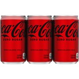 Coke Zero Sugar Diet Soda Soft Drink, 7.5 OZ Cans, 6 PK, thumbnail image 1 of 4