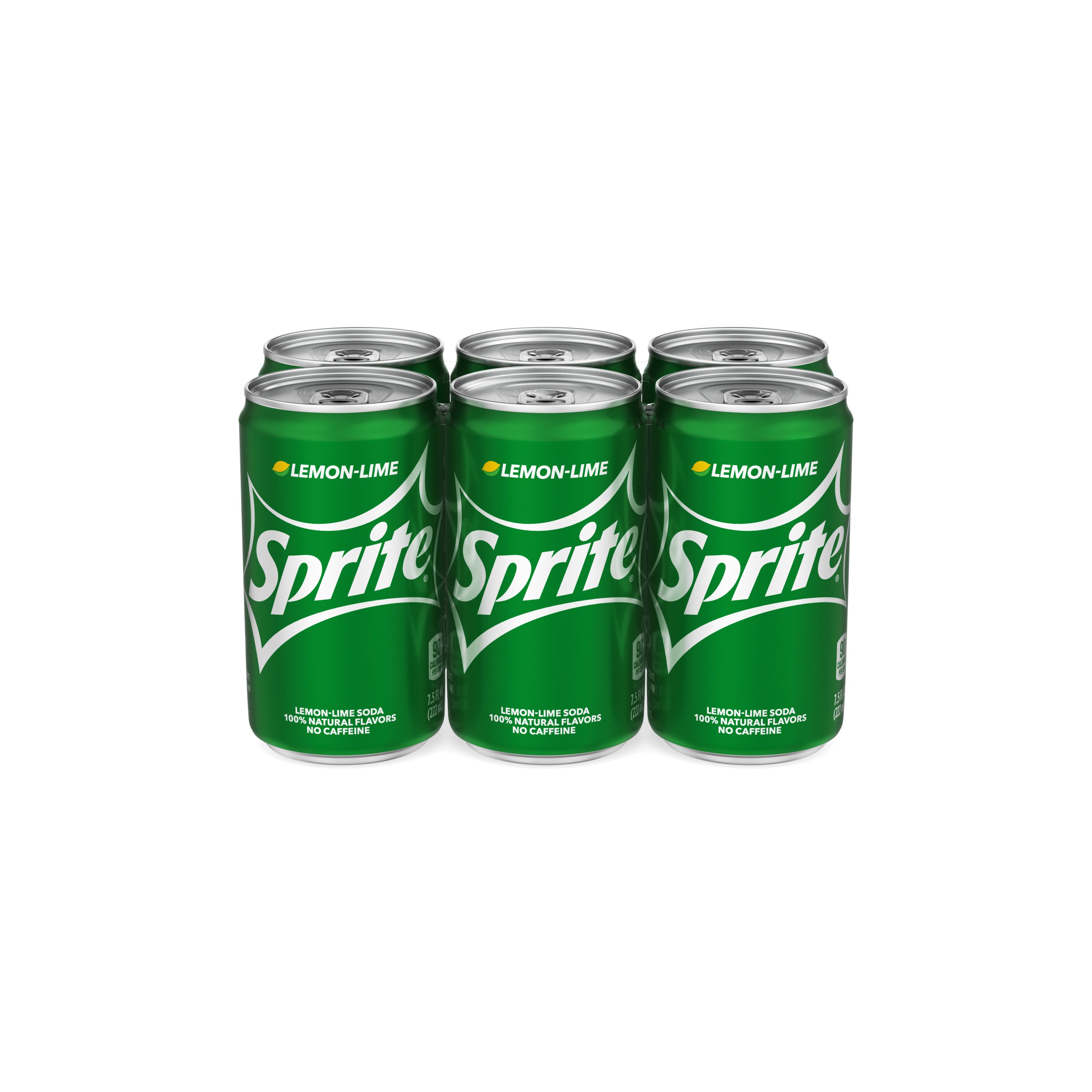 Sprite Lemon Lime Soda Soft Drinks, 7.5 OZ Cans, 6 PK