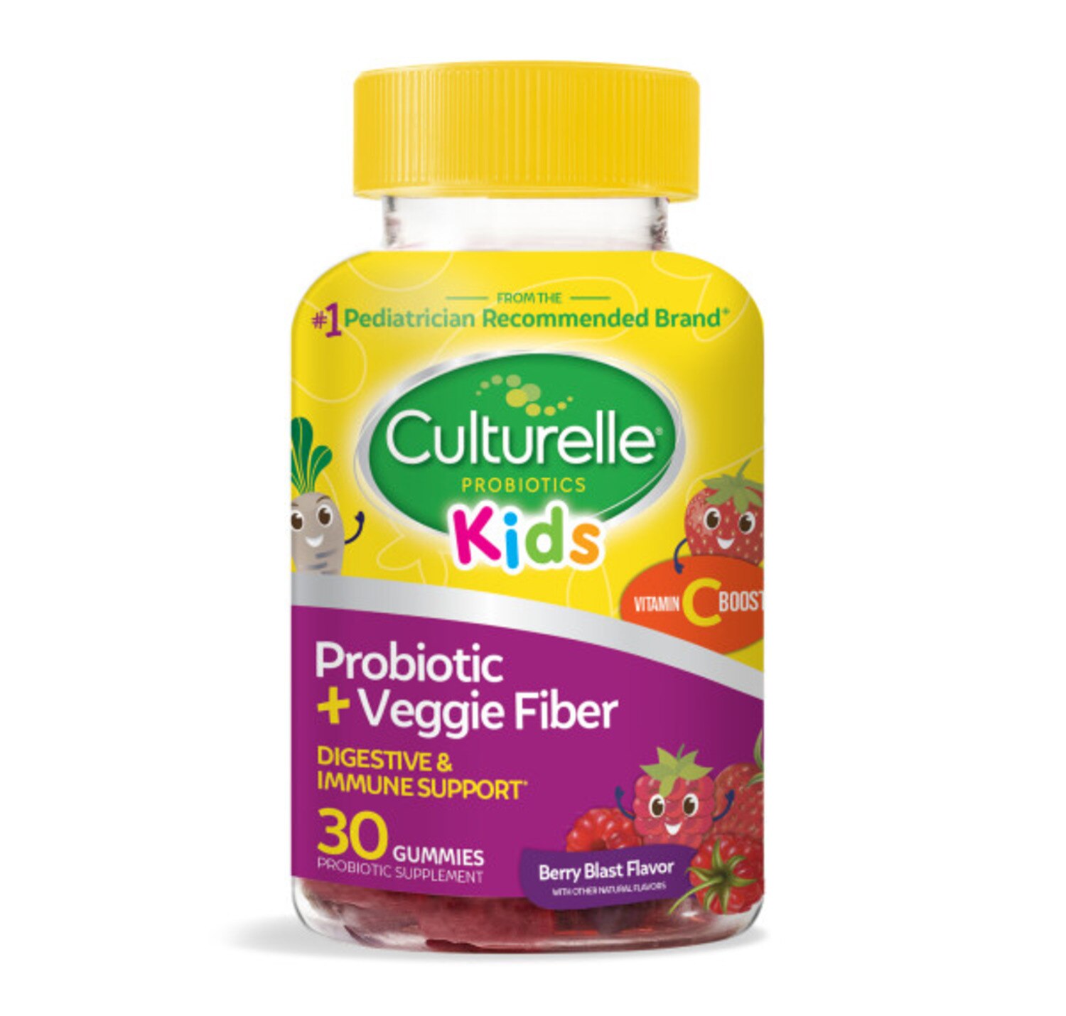 Culturelle Kids Daily Probiotic + Prebiotic Gummies