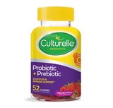 Culturelle Daily Prebiotic + Probiotic Gummies for Adults, Mixed Berry, 52 CT, thumbnail image 1 of 9