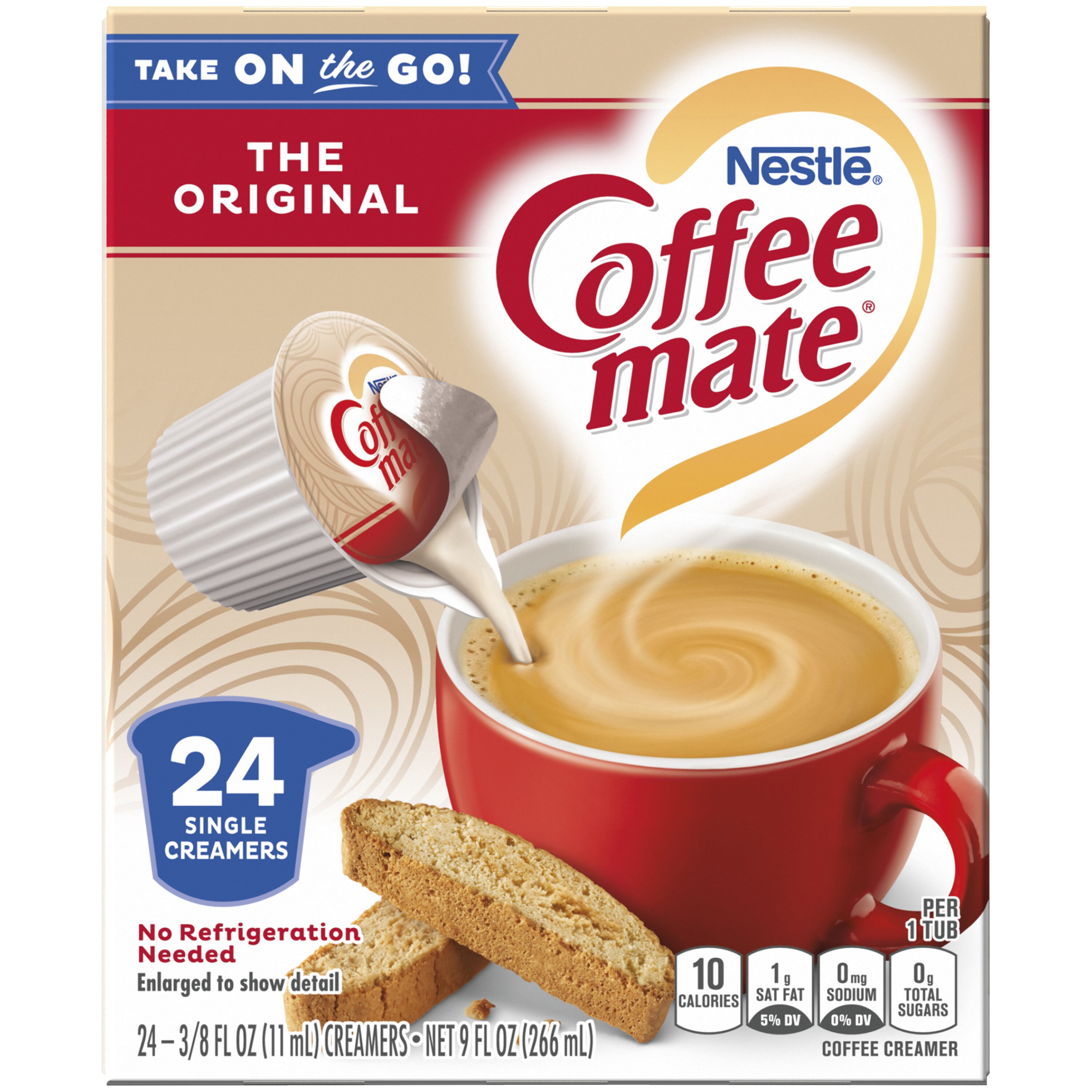 Nestle, Coffee Mate Original Liquid Coffee Creamer Singles, 24 Count